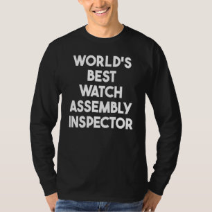 T-shirt Meilleur Contrôleur d'Assemblage de Montre au Mond