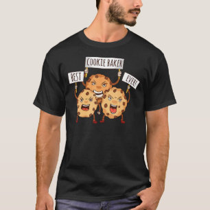 T-shirt Meilleur Cookie Baker Jamais Cuit Frais Cookies
