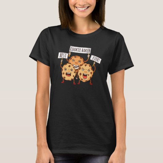 T-shirt Meilleur Cookie Baker Jamais Cuit Frais Cookies (Devant)