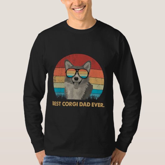 T-shirt Meilleur Corgi Papa jamais (Devant)