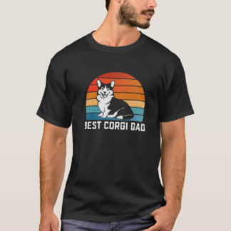 T-shirt Meilleur Corgi Papa Jamais Drôle Pembroke Corgi Bu