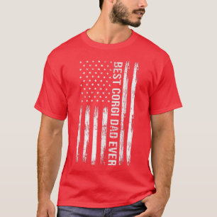 T-shirt Meilleur Corgi Papa Jamais Tee Amoureux des chiens