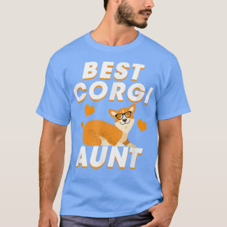T-shirt Meilleur Corgi Tante Funny Corgi Chien