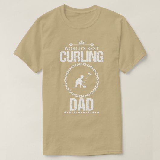 T-shirt Meilleur Curling Papa Drôle Design Pour Cadeau 3 (Design devant)