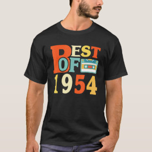 T-shirt Meilleur De 1954 67e Anniversaire Bande de cassett