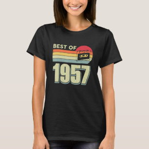 T-shirt Meilleur De 1957 Bande de cassette rétro Vintage 6