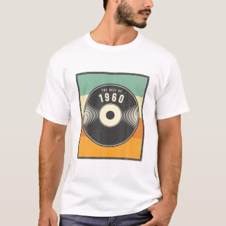 T-shirt Meilleur de 1960 Cadeaux d'anniversaire 60 ans Dis
