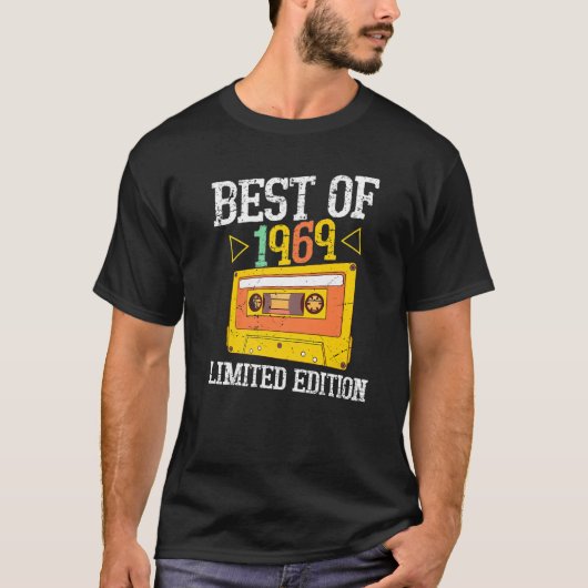 T-shirt Meilleur De 1969 Anniversaire De 53E Année (Devant)