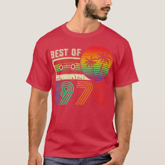 T-shirt Meilleur De 1970 52e Anniversaire Limite De Casset