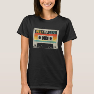T-shirt Meilleur De 1973 50e Anniversaire Bande de cassett