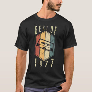 T-shirt Meilleur De 1977 45 Ans Bande De Cassette 45E Nais