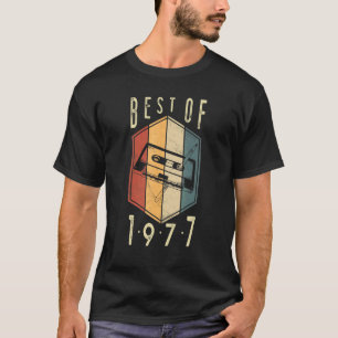 T-shirt Meilleur De 1977 45 Ans Bande De Cassette 45E Nais