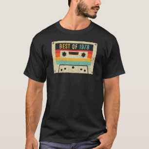 T-shirt Meilleur de 1978 Bande de cassette Retro Vintage 4