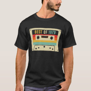 T-shirt Meilleur de 1979 Bande de cassette Retro Vintage 4