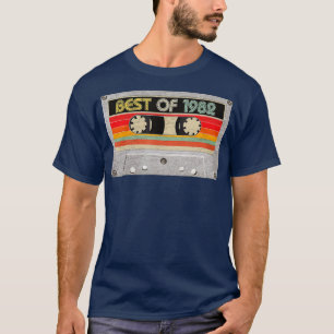 T-shirt Meilleur De 1982 40e Anniversaire Bande De Cassett