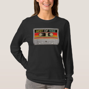 T-shirt Meilleur De 1982 40e Anniversaire Bande De Cassett