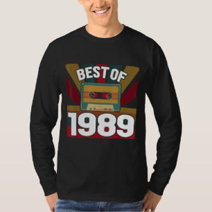 T-shirt Meilleur De 1989 Bande De Cassette Vintage Rétro C