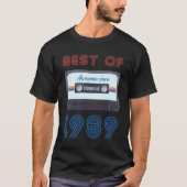 T-shirt Meilleur De 1989 Cassette Rétro 80'S Mixtape (Devant)