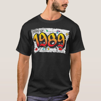 T-shirt Meilleur de 1989 Graffiti 36 ans de cadeau cool br