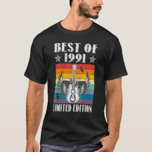 T-shirt Meilleur De 1991 31E Anniversaire 31 Ans