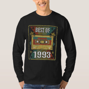 T-shirt Meilleur De 1993 Bande De Cassette Vintage Rétro C