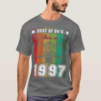 T-shirt Meilleur de 90 né en 1997 ami de moto classique