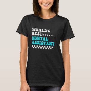 T-shirt Meilleur Dental Assistant Retro Dentiste Super