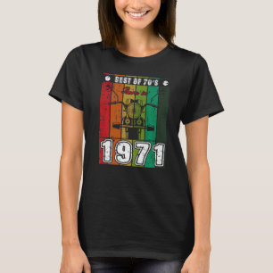 T-shirt Meilleur Des Années 70 Né En 1971 Moto Classique N