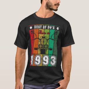 T-shirt Meilleur Des Années 90 Né En 1993 Moto Classique N