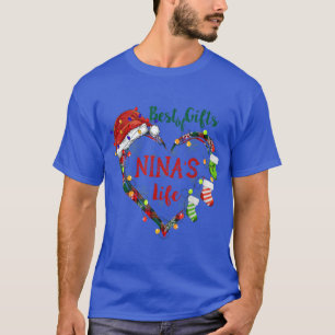 T-shirt Meilleur des cadeaux dans la vie de Nina Coeur de
