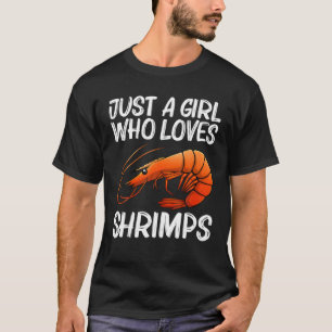 T-shirt Meilleur Design De Crevettes Pour Filles Maman Pâ