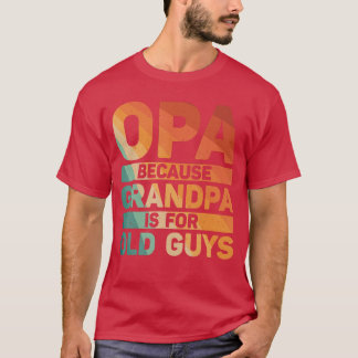 T-shirt Meilleur design de Opa pour grand-père de petits-e