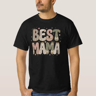 T-shirt Meilleur design floral littéraire de maman