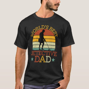 T-shirt Meilleur détecteur papa Retro Metal Détection Det