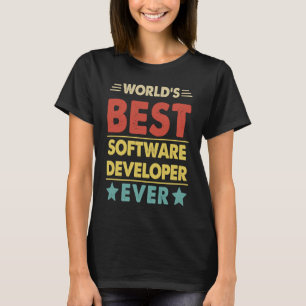T-shirt Meilleur développeur de logiciels au monde 1