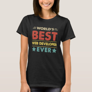 T-shirt Meilleur développeur Web au monde 1