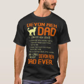 T-shirt Meilleur Dévon Rex Cat Dad Bonne Fête des pères Ca (Devant)
