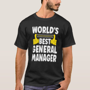 T-shirt Meilleur Directeur Général du Monde Titre du poste