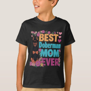 T-shirt Meilleur Doberman Maman jamais