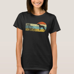 T-shirt Meilleur Doberman Maman Jamais Doberman Mama Dobie