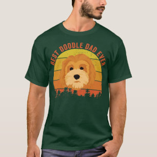 T-shirt Meilleur Doodle Papa Jamais Chemise Funny Goldendo