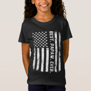 T-Shirt Meilleur drapeau Papaw jamais Vintage américain