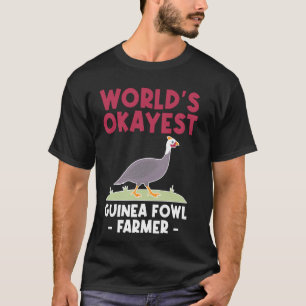 T-shirt Meilleur éleveur de pintades du monde coq poule