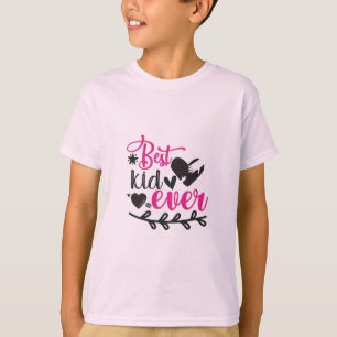 T-shirt Meilleur Enfant Ever T- Shirt - Mignon Coeur Enfan