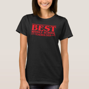 T-shirt Meilleur Enseignant du collège toujours la vie d'e