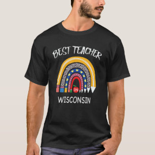 T-shirt Meilleur Enseignant du Wisconsin Remerciement des 