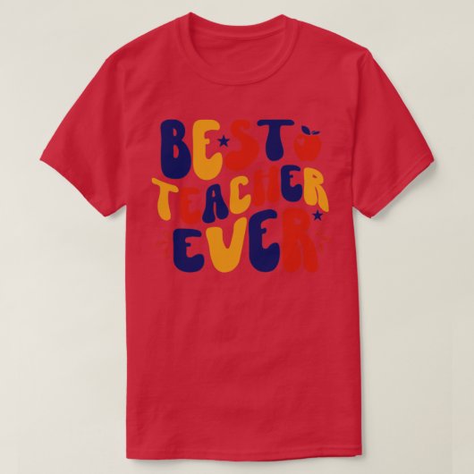 T-shirt Meilleur enseignant jamais (Design devant)