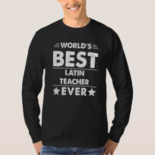 T-shirt Meilleur Enseignant latin au monde 1