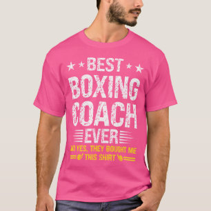 T-shirt Meilleur Entraîneur De Boxe Toujours Drôle Entraîn