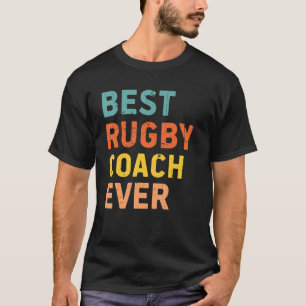 T-shirt Meilleur entraîneur de rugby jamais entraîneur de